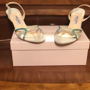 Jimmy Choo suede sling back shoe. Size 39 (8.5).